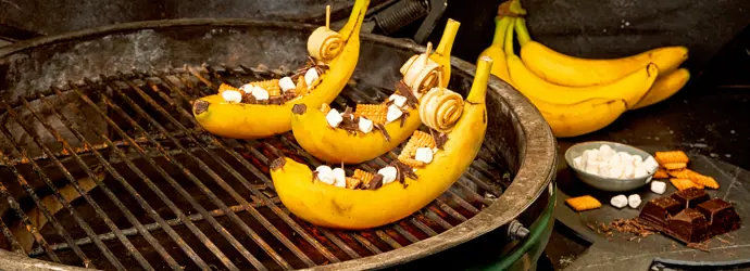Schoko-Bananen-Schiffchen