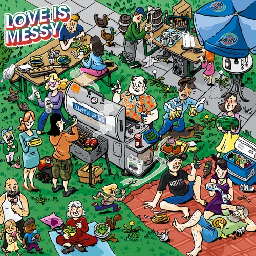 Wimmelbild Grillen