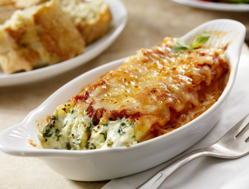 Canneloni with ricotta and spinach