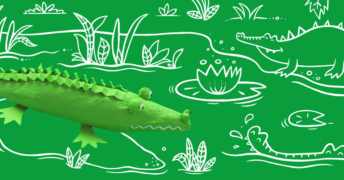 Learn How to Make Paper Mache Crocodiles With Kids | Plenty - Plenty