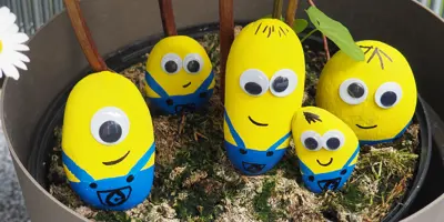 Minions-Deko-Steine