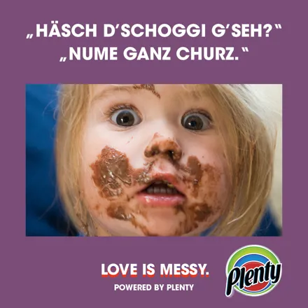 Plenty Love is Messy Meme Schoggi