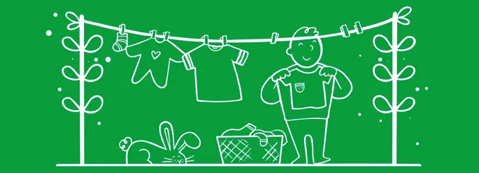 Haushaltsplan mit Kindern