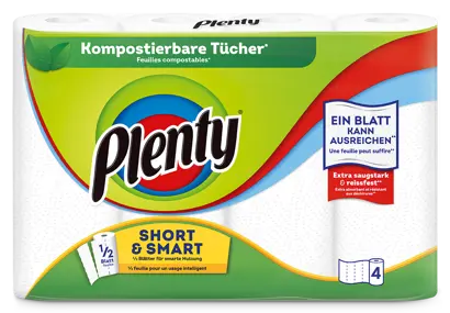 Jetzt kompostierbar: Plenty Küchenrolle!