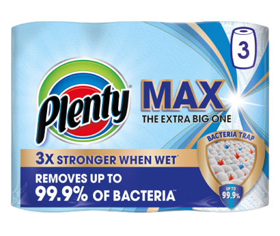 Plenty MAX kitchen paper –with BacteriaTrap