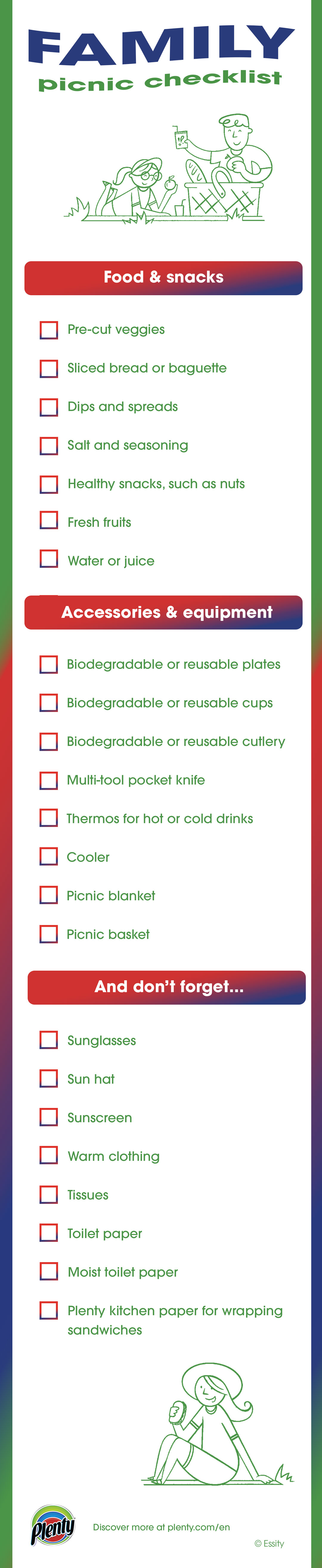 The picnic checklist: what to bring with you
