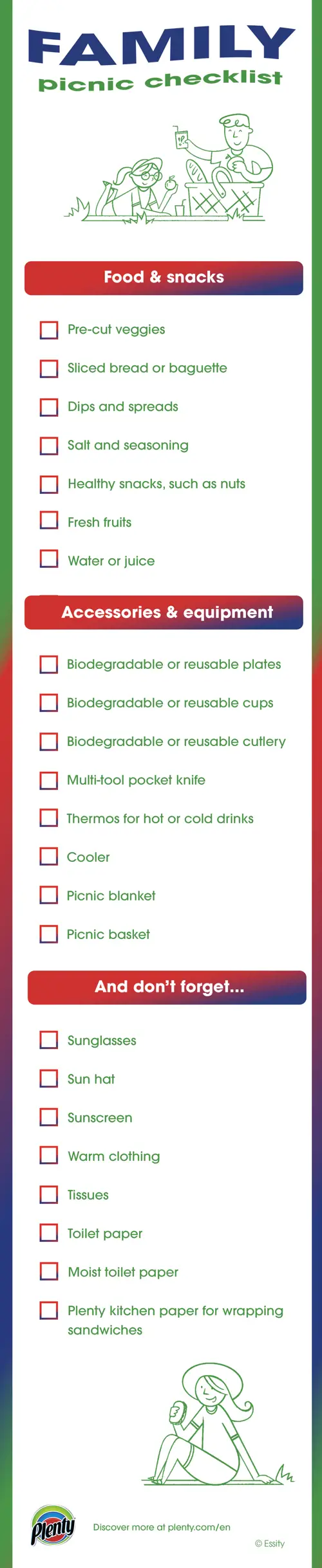 The picnic checklist: what to bring with you