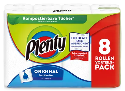 Jetzt kompostierbar: Plenty Küchenrolle!