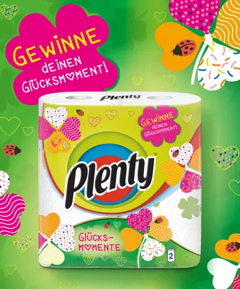 Gewinne deinen Glücksmoment mit Plenty!