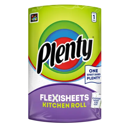 Pack of Plenty Flexisheet 1 roll kitchen roll